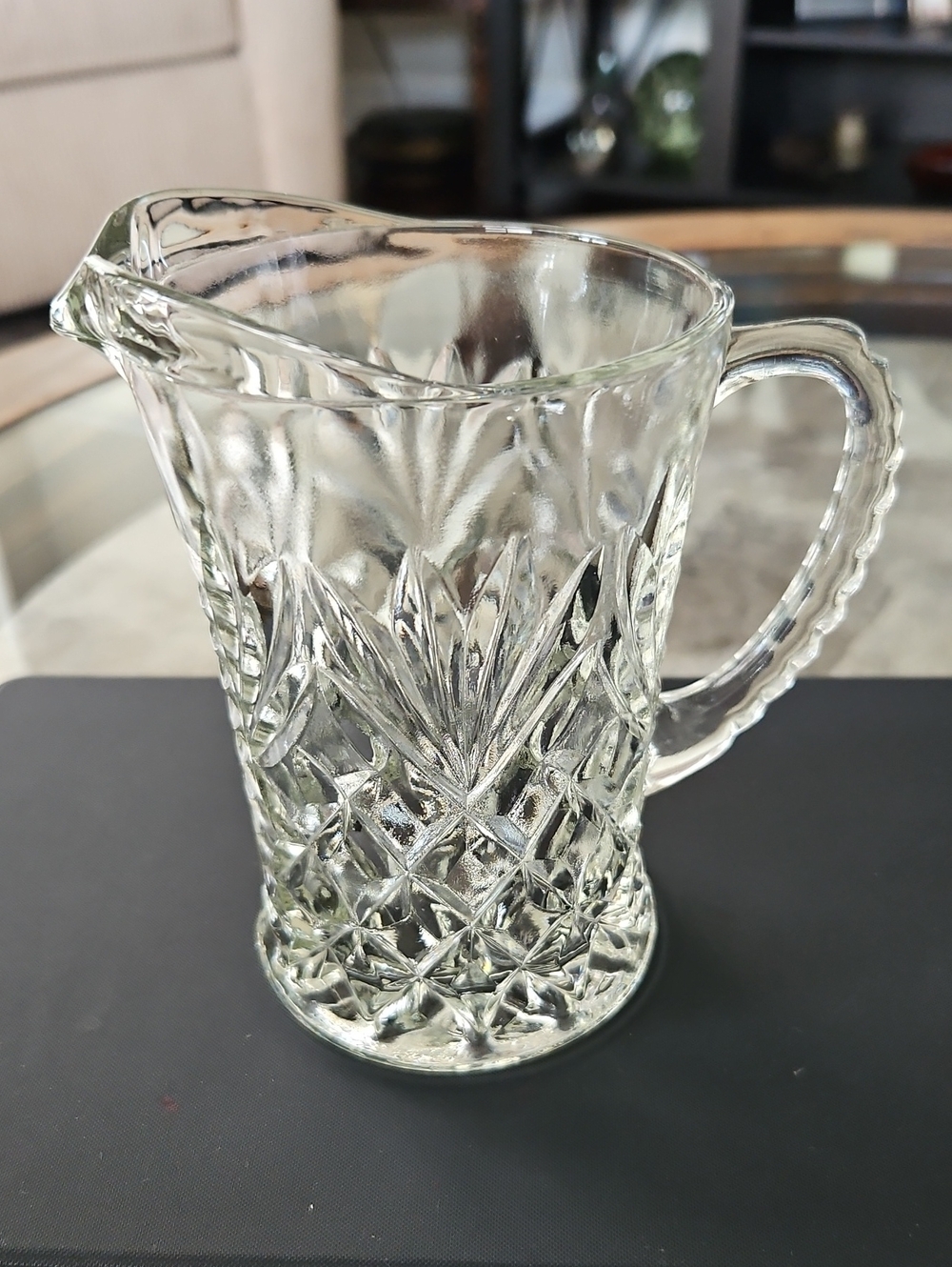 Vintage Anchor Hocking Precut Small Pitcher/Large Creamer